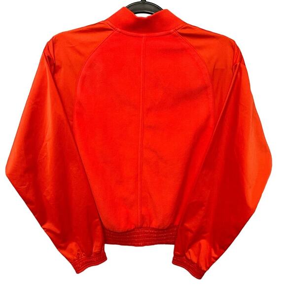 Athleta NWOT Zion Microfleece Jacket Bomber Full Zipper Bright Orange Size Small - Picture 6 of 10